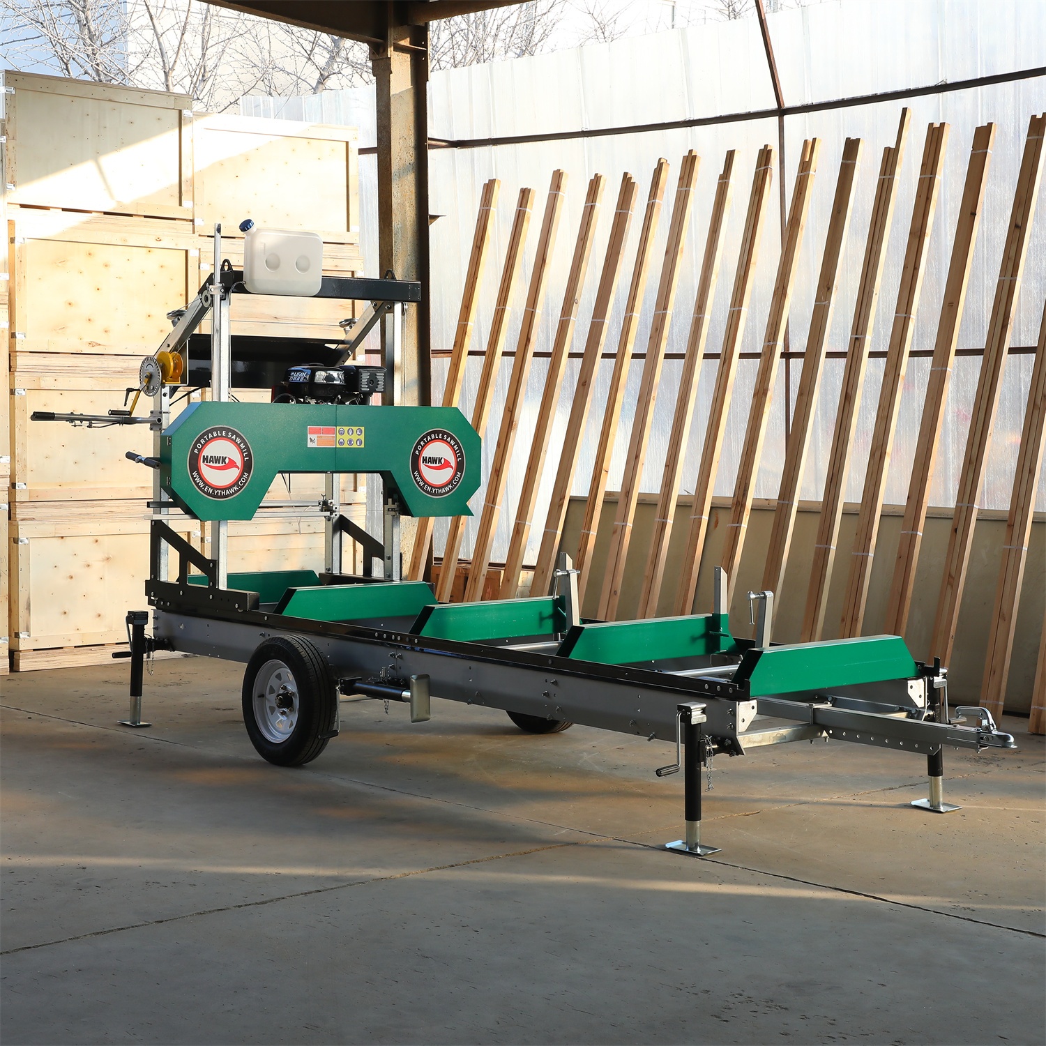 Пилорама ленточная портативная