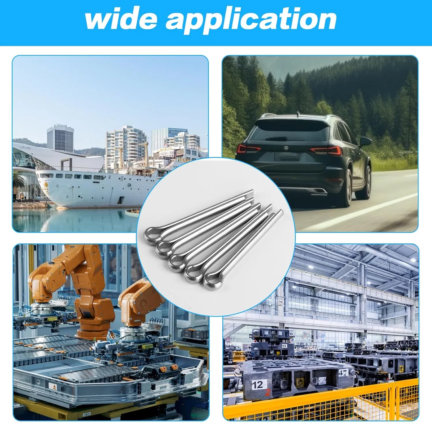 0.6mm to 20mm Split Pins GB /T 91, ISO 1234, Dineniso1234