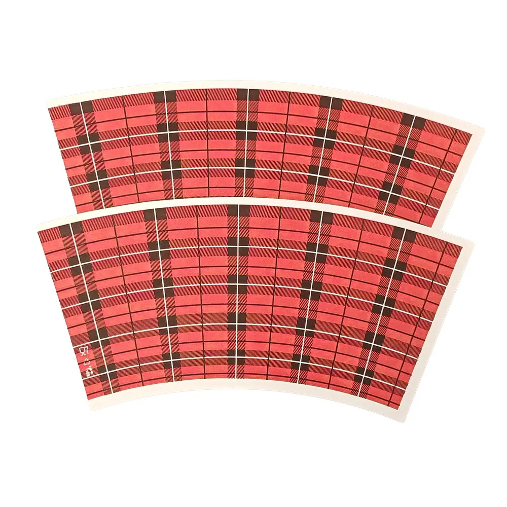 6oz White Paper Cup PE/PLA Fan Coffee Paper Cup Fans