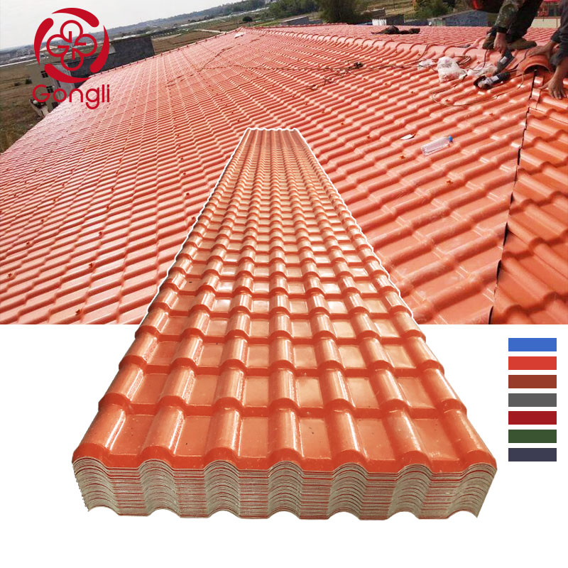 ПВХ черепица Colonial, кровельный лист 1050мм