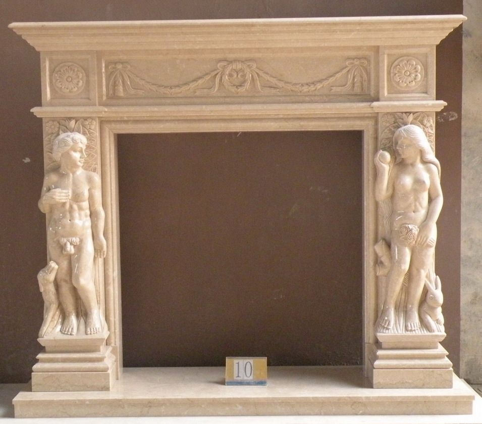 Fireplace/Sandstone Fireplace/ White Sandstone Fireplace