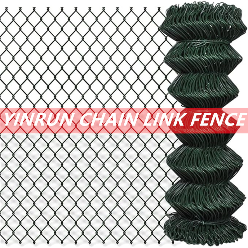 Green Powder Coated Chain Link Diamond Wire Mesh Manufacturer