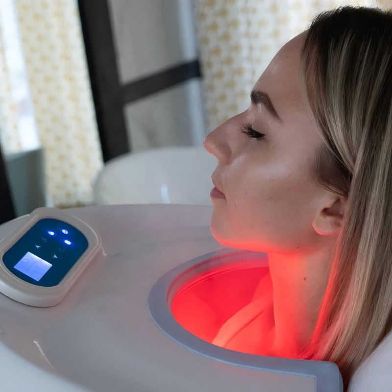 Egg Shape Ozone Sauna Cabin Steam SPA Capsule with Infrared Red Light Therapy