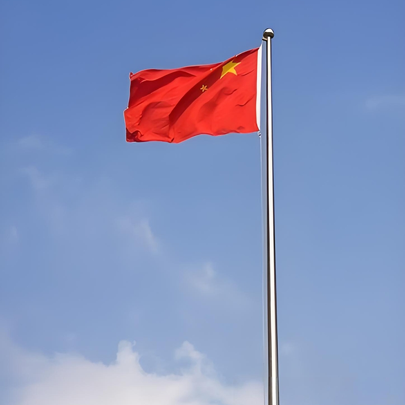 Lightweight Flag Poles with Telescopic Guides for Easy Adjustment with Portable Flagstaffs