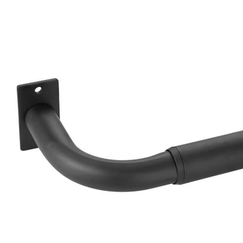 Hot Selling Single Blackout Adjustable Curtain Rod Curtain Corner Bend Metal