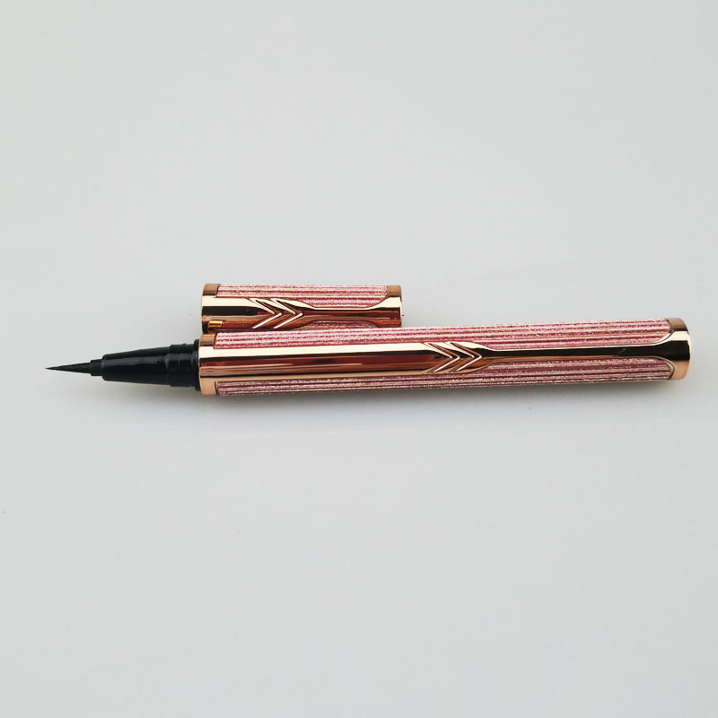 OEM Red Brown Stripes Non Halo Dyeing Waterproof Durable Dry Cool Black Eyeliner