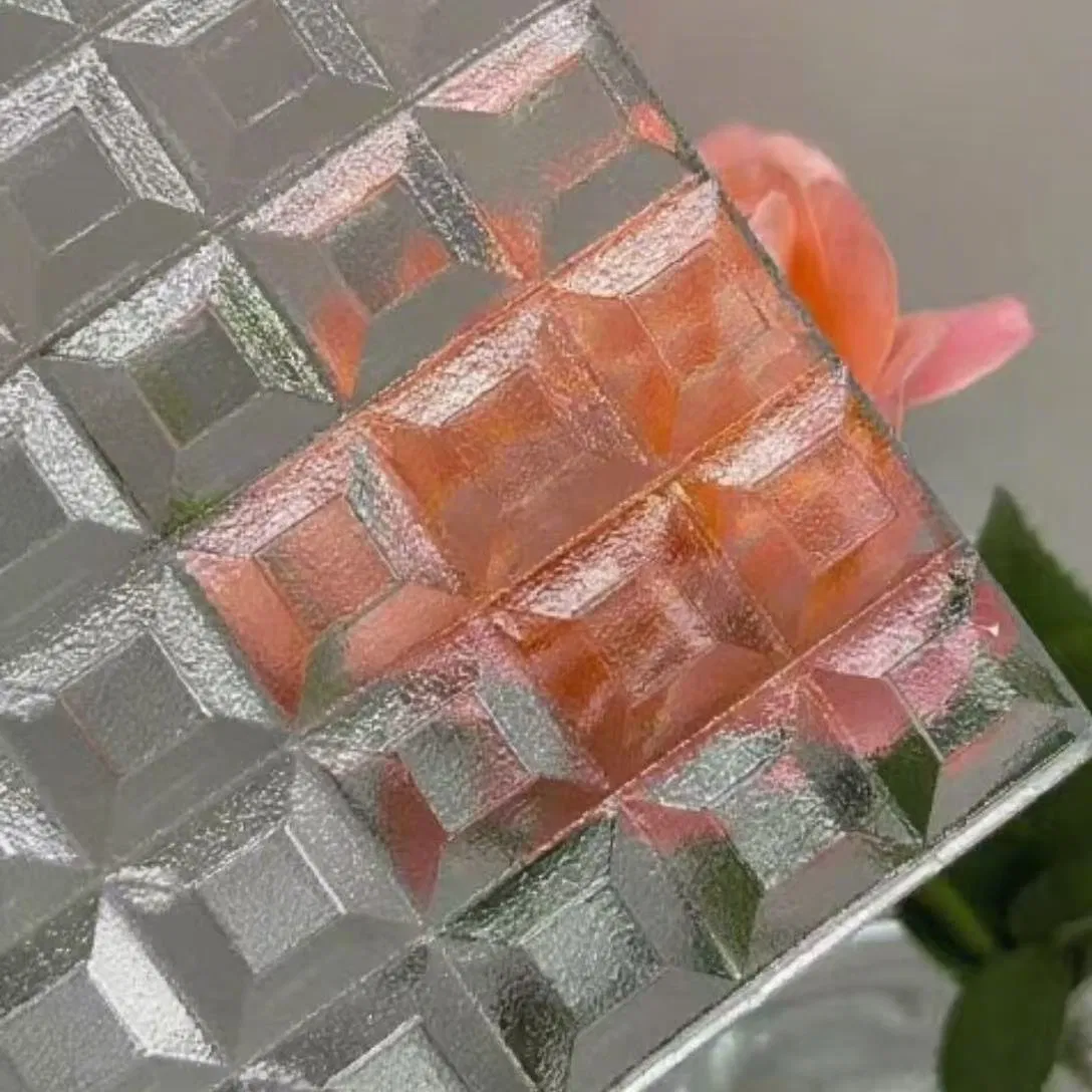 5mm/6mm/8mm/10mm Decorative Carved Glass for Furniture