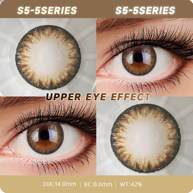 Fiery Tinted Contacts for a Passionate Eye Effect