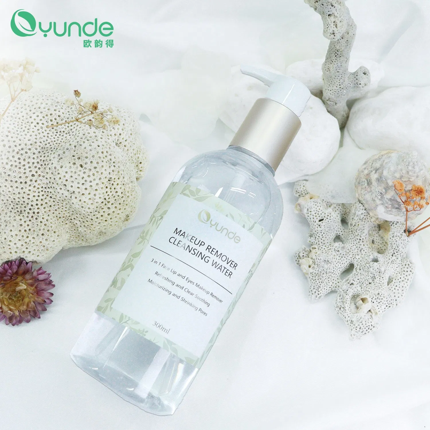 OEM ODM Skin Friendly Makeup Cleansing Water with Nutural Components