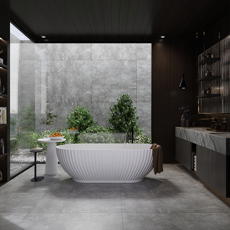 Овальная акриловая ванна для ванной комнаты