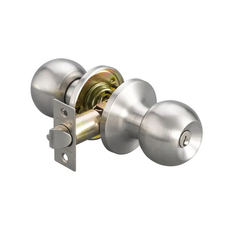 Circular Stainless Steel Door Handle Safety Indoor Door Lock