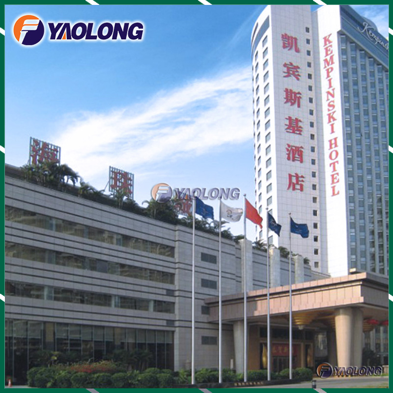 10m/12m/15m Corrosion Resistant Tangle Free Aluminum Flag Pole