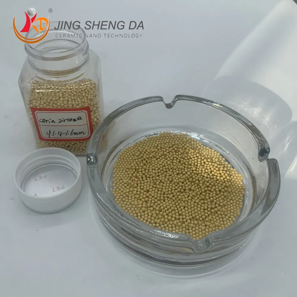 Grinding Ball for Ceramics Yellow Ceria Oxide Stabilized Zirconium Oxide Bead