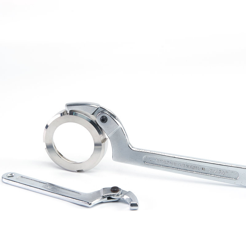 Square Head/Round Head Chromium-Vanadium Steel DIN Union Wrench, Adjustable Hook Wrench, Round