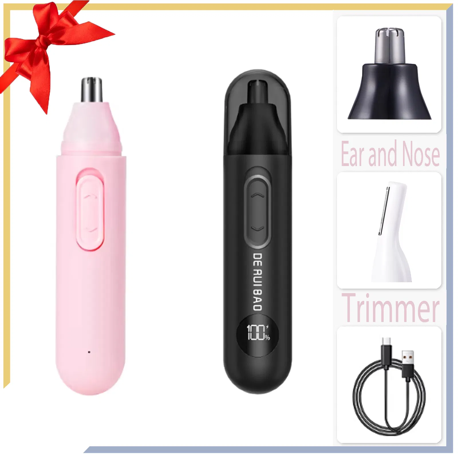 Travel-Ready Lightweight Men's Beauty Nose Hair Trimmer