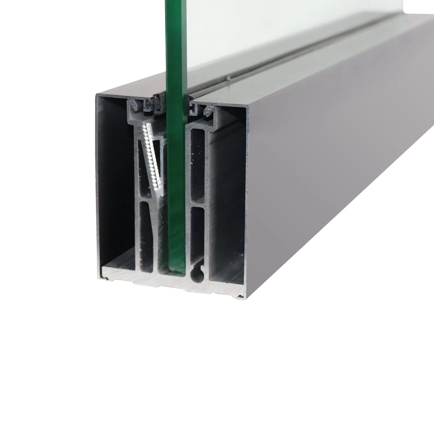 Geosyncline Shoe Base U Channel Tempered Glass12mm Clip Tube Aluminum Holder