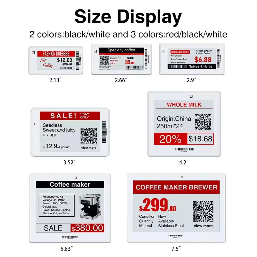 Ink Screen Display Label 3.52-Inch Wireless Electronic Supermarket Electronic Price Tag