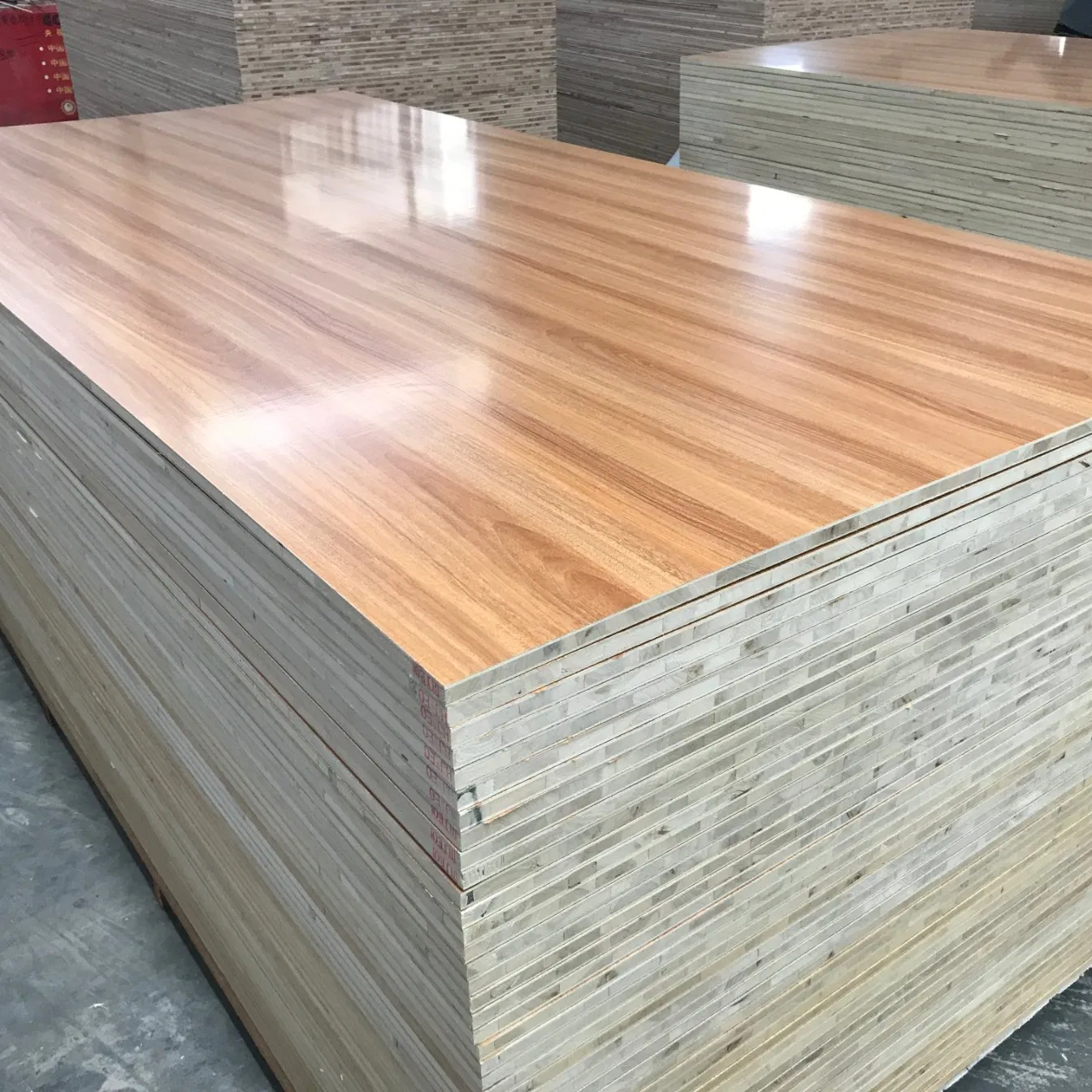 Falcata Paulownia Poplar Pine Core Melamine Block Board