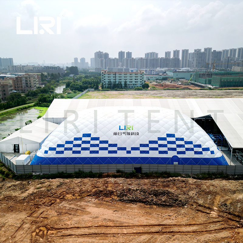 Huge Outdoor Inflatable Air Dome Industrial Gas Film Tent for Workshop