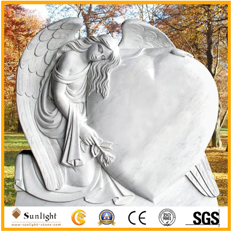 Natural White Marble Stone Blank Monument and Tombstone