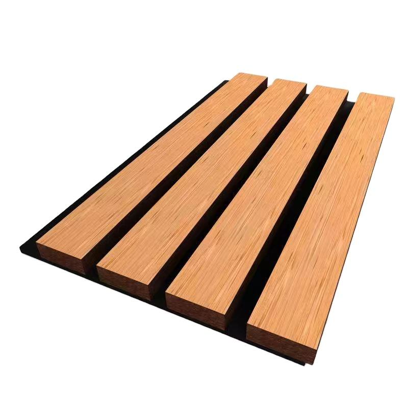 MDF Wood Slatted Wall Acoustic Felt Panels Acoustic Wood Wall Panel