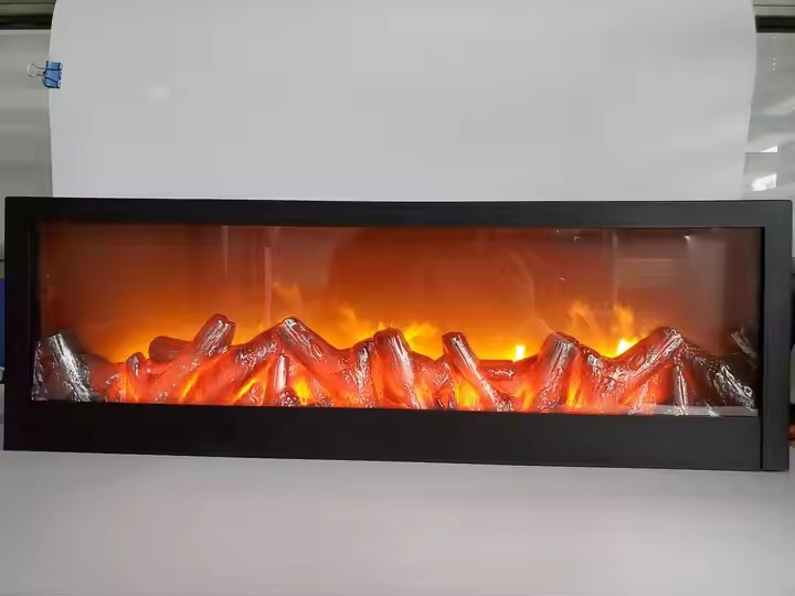 Stylish Adjustable Flame Settings Home Appliance 3 Sided Electric Fireplace for House Use