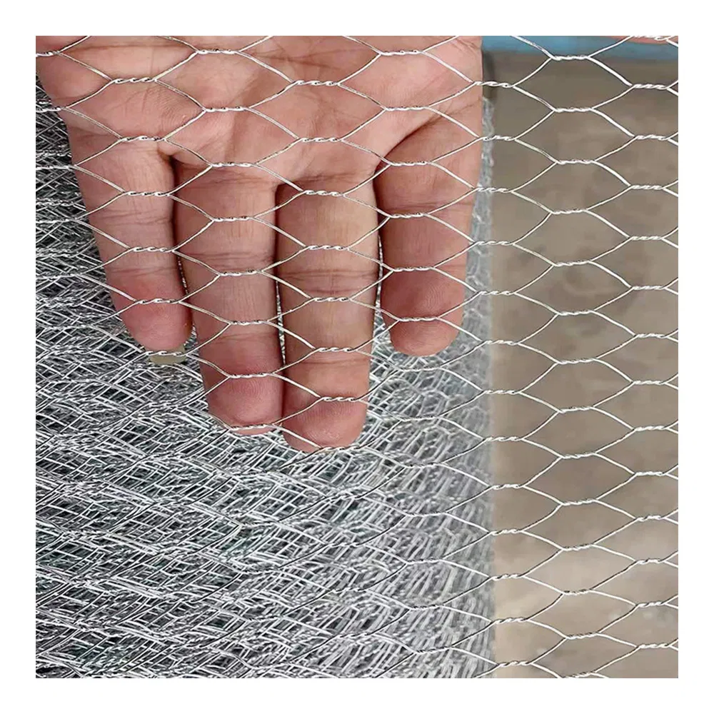 Wholesales Galvanized PVC-Coated Garden Fence Rabbit Mesh Chicken Wire Netting Mesh Steel Woven Hexagonal Safety Wire Net Poultry Fence