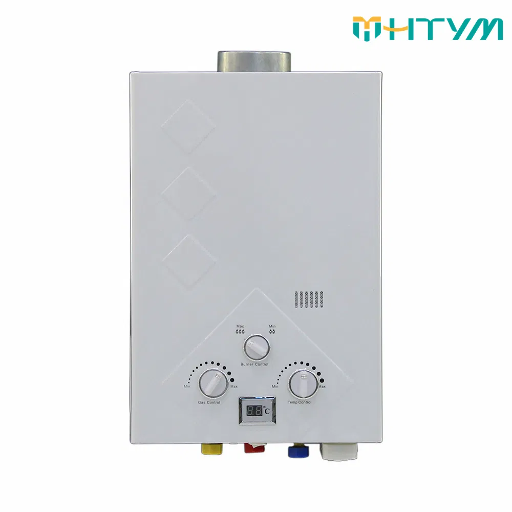 Compact Flue Type Gas Water Heater with Knob Control Features