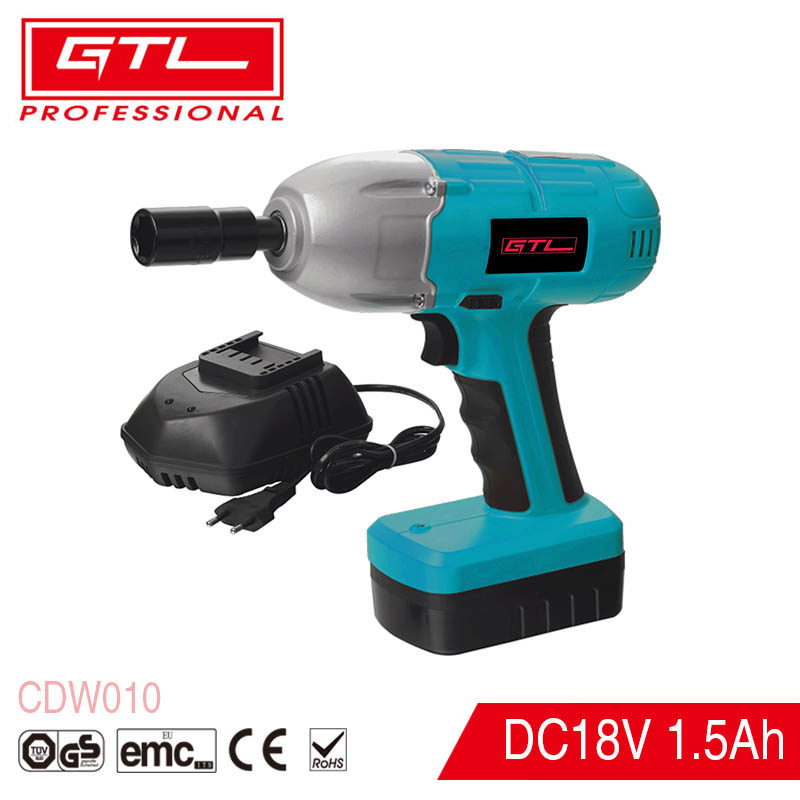 High Torque, Fast Charging, Night Work Light, Single Battery, 1 Hours Charger Cordless Impact Wrench in Blue with BMC Packing for Easy Carry (CDW010)