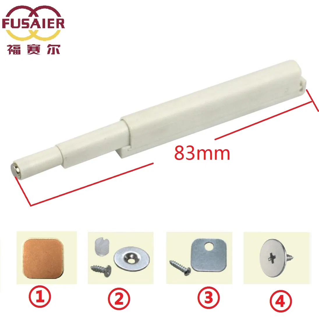 Push to Open Plastic Magnetic Catch Door Catch Buffer for Cabinet Door
