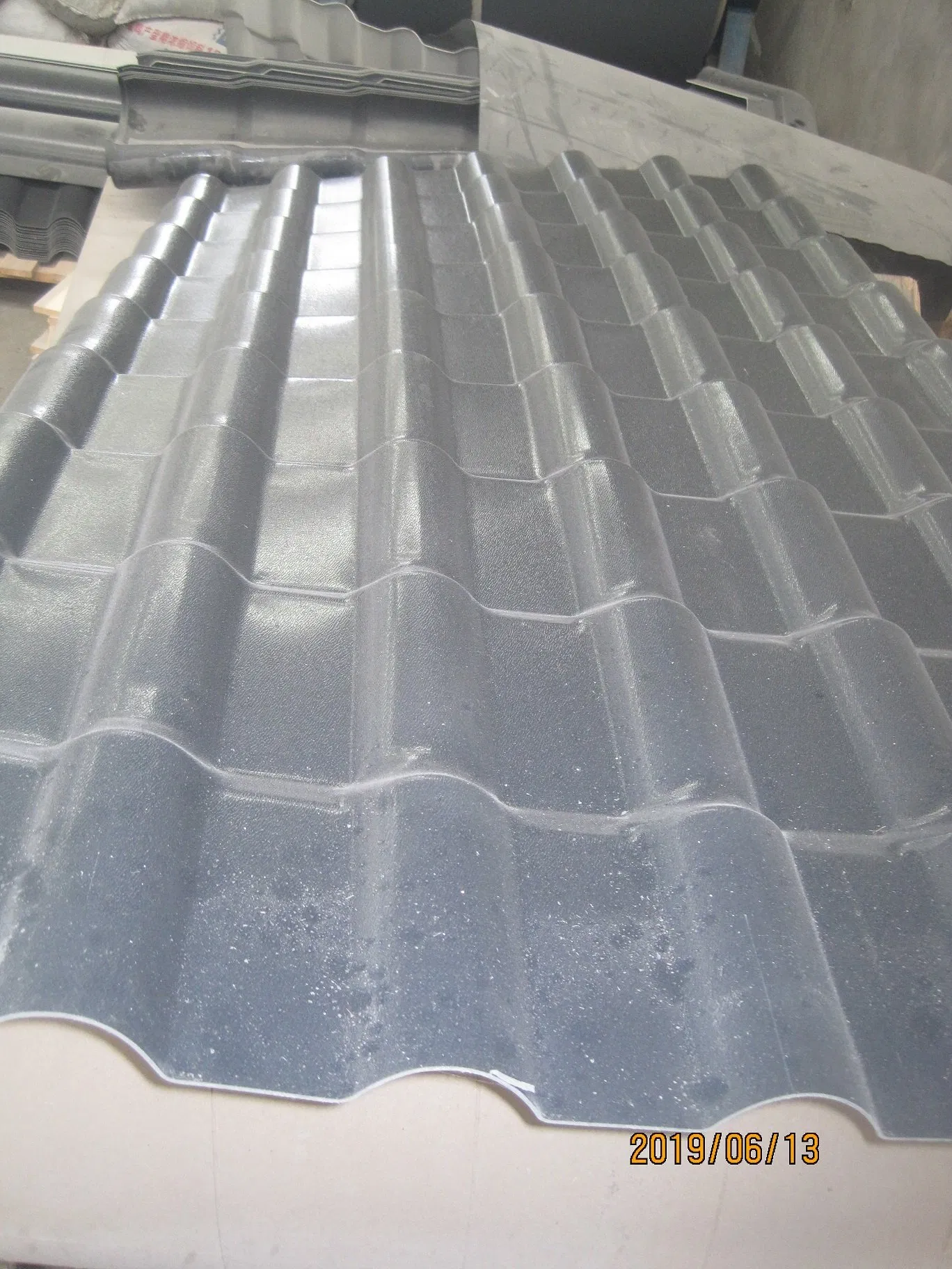 Trapezoidal PVC Resin Compound Roof Tile, Resin Roofing Sheet, Resin Roof Panel