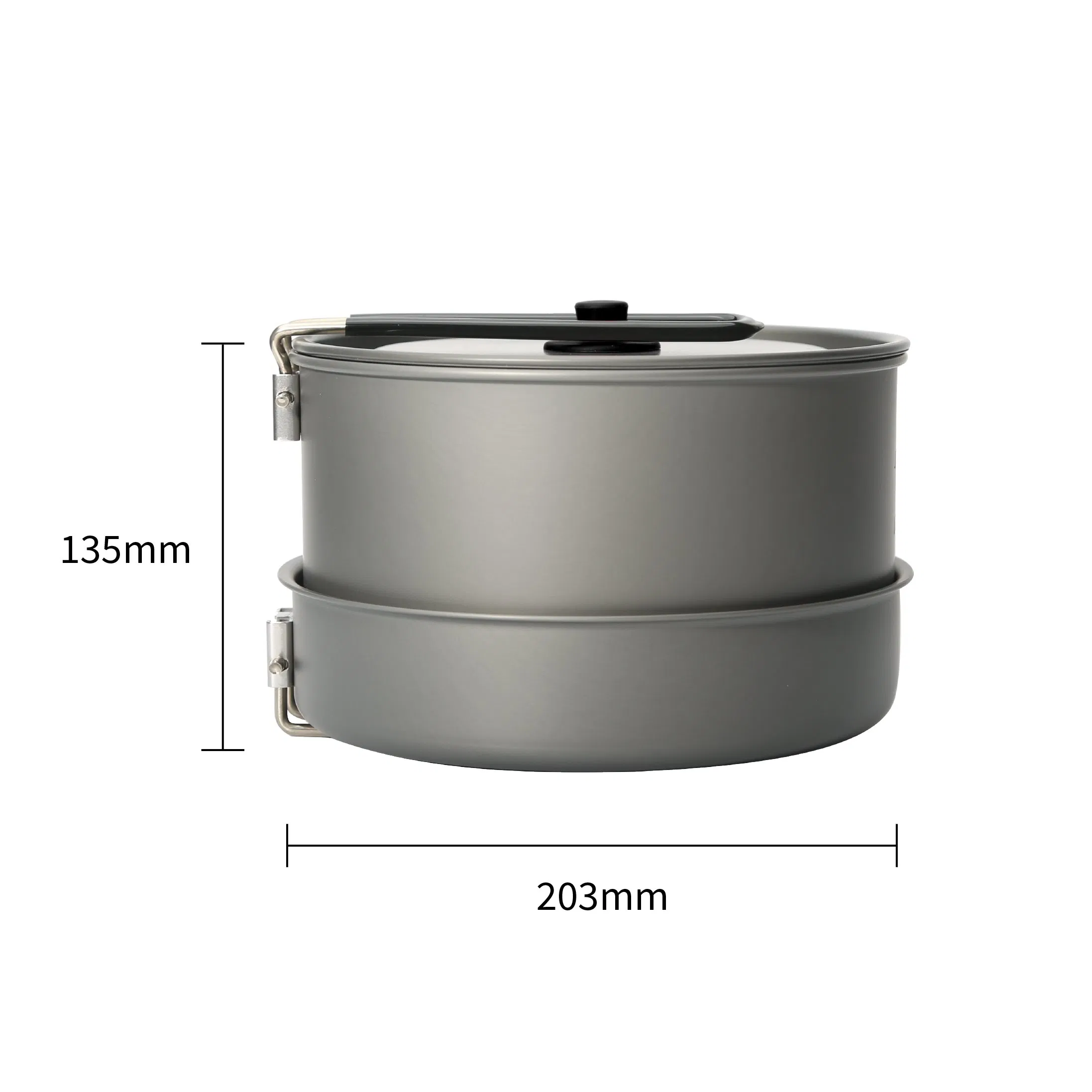 Lightweight 3PCS Camping Cookware Set with 1.5L Kettle