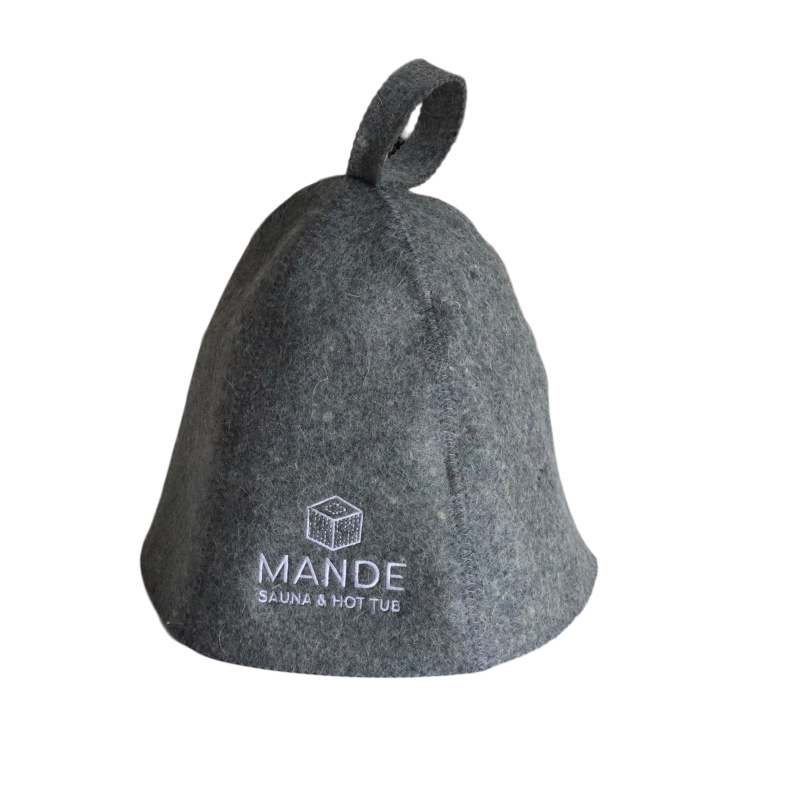Sauna Hat for Women Men, 100% Wool Felt Bath Cap, Unisex Bathroom Sauna Accessories for Men Women