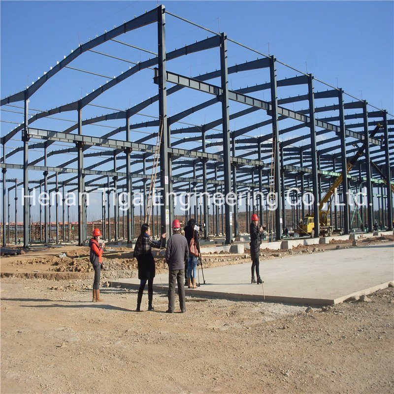 Hot DIP Galvanized Steel Structure Mining Warehouse Arch Steel Workshop