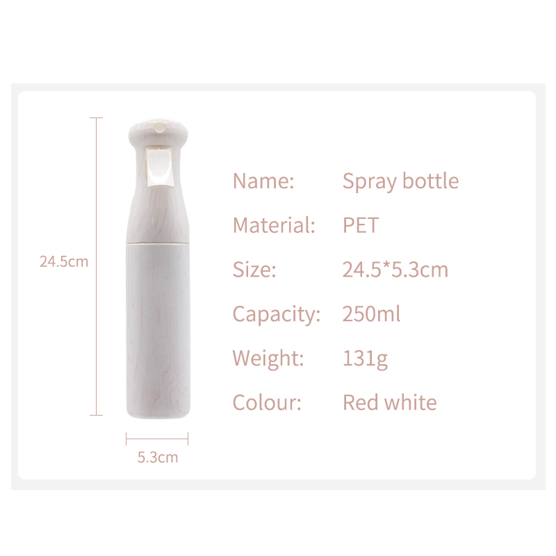 New White Wood Color Spray Bottle 300ml Salon Barber Hair Bottle Water Sprayer Hairdressing Fine Mist Spray Bottle