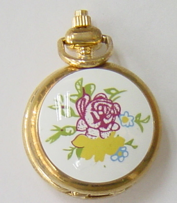 OEM Fashion Ladies Full Hunter Engraved Pocket Watch with Japan Quartz Movement