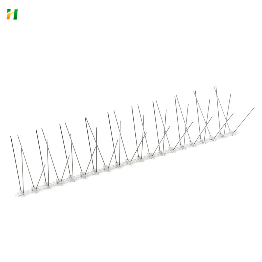 Factory Direcct Sale Invisible Plastic Base Bird Spike for Parking Lot Protection Bird Repeller