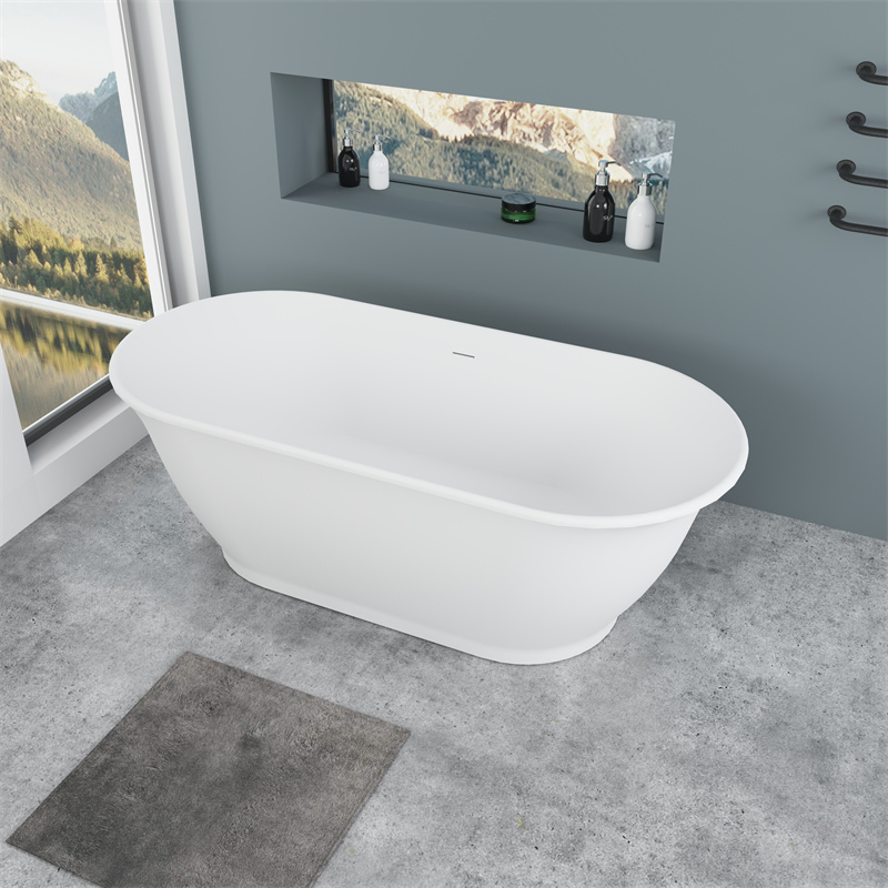 Угловая акриловая ванна 59 дюймов с функцией замачивания