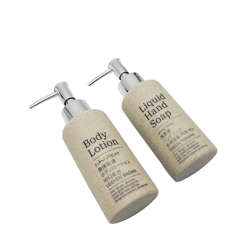 Eco-Friendly Soap Body Lotion with Pump Refillable Liquid Bottle Dispenser