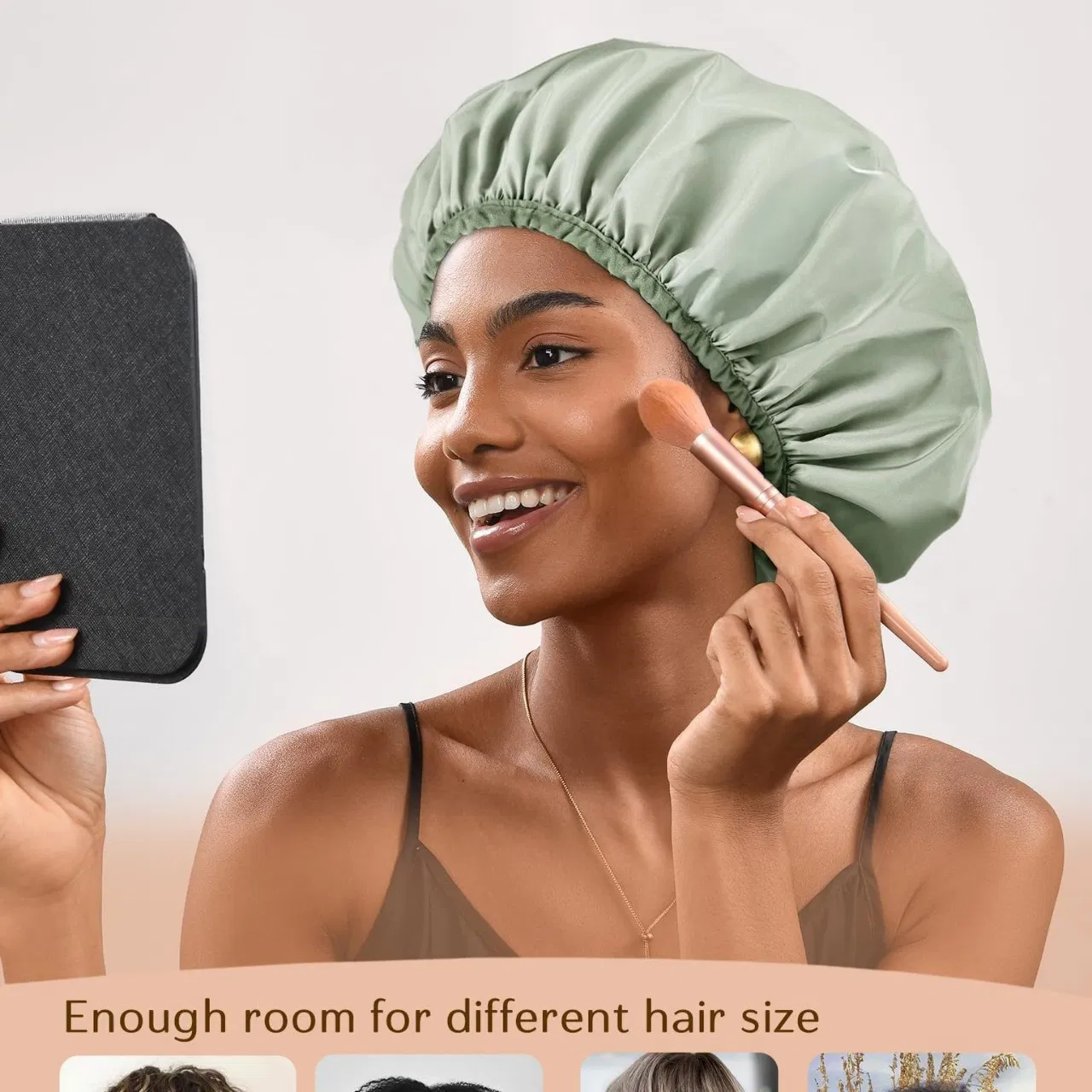 Best Selling Waterproof Custom Oversized Solid Bathroom Cap