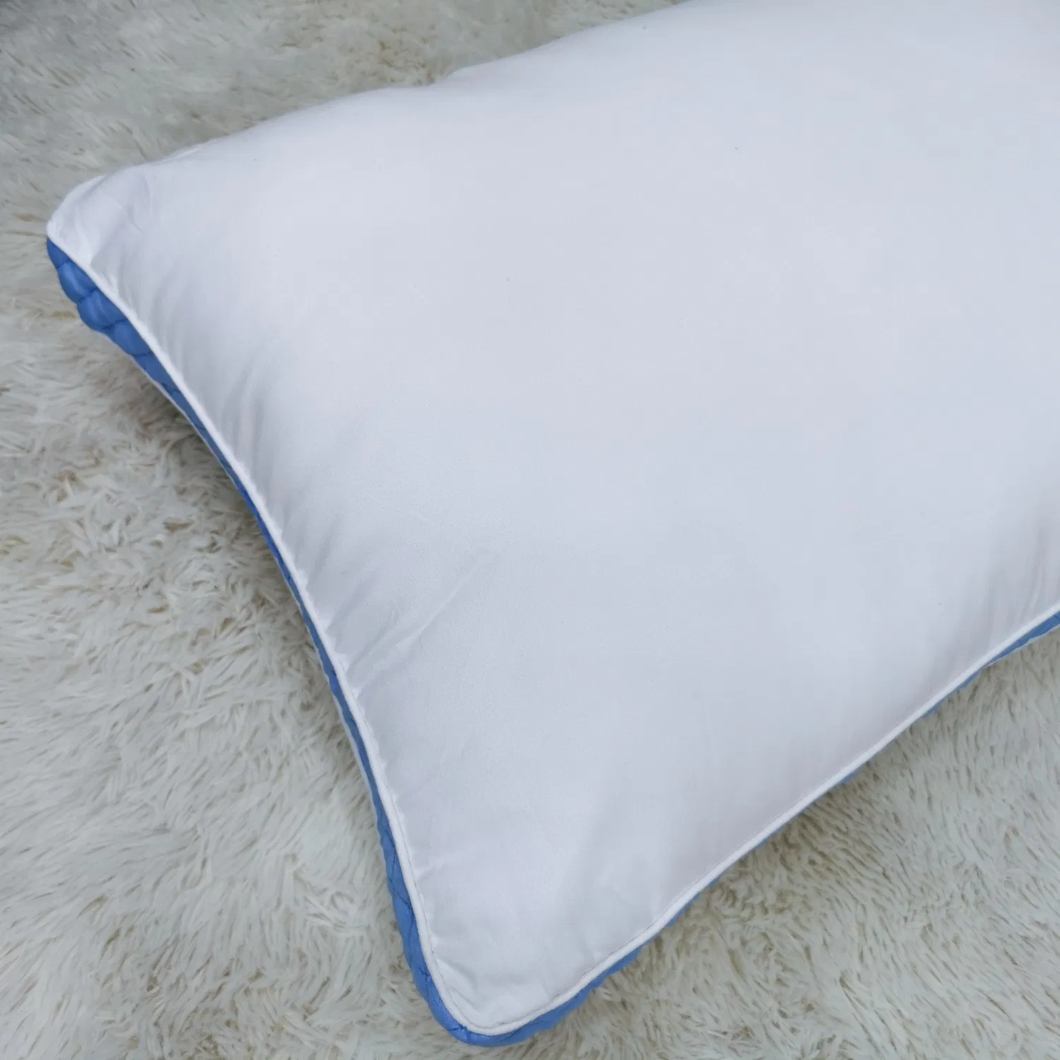 Polycotton Microfiber Quilted Pillow Filling with Gusset Wall