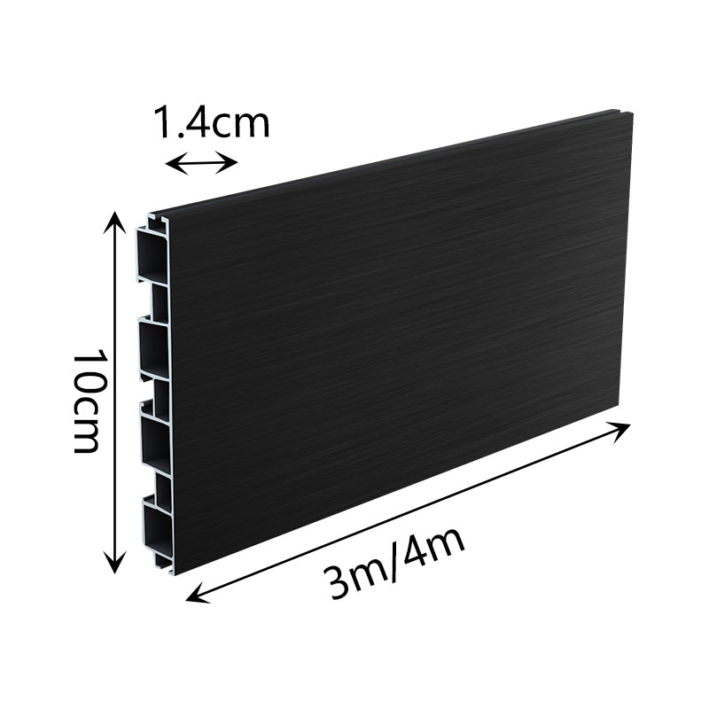 Aluminum Profile Furniture Skirting Board PVC Mounted Base Kitchen Floor Baseboard