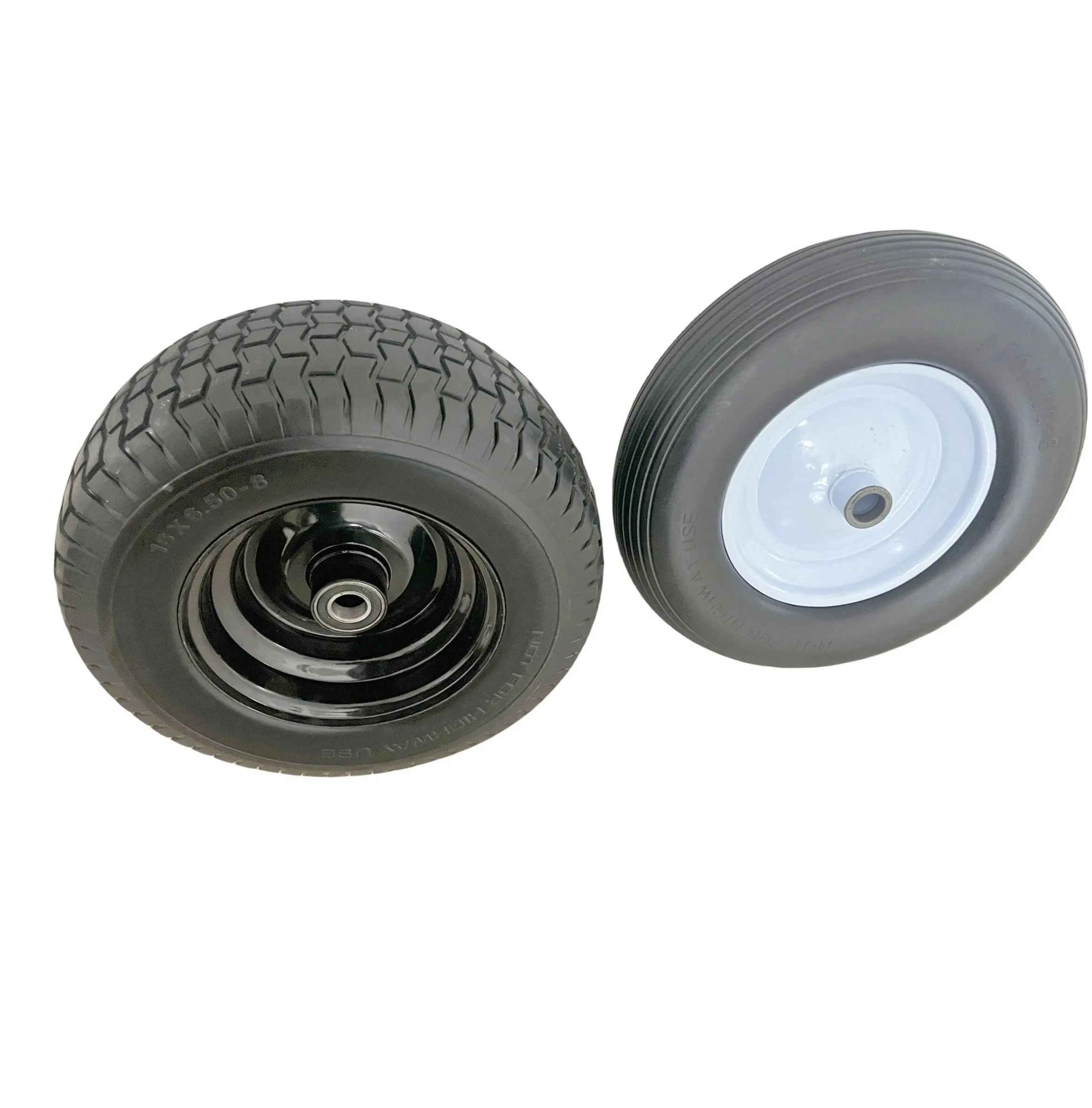 Qingdao Factory 4.00-8 Pneumatic Rubber Wheel with PU Foam for Hand Truck, Trolley, Wheelbarrow
