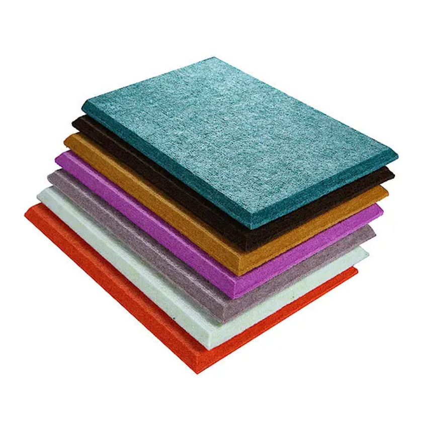 Sound Absorption Self-Adhesive Polyester Felt Panels Acoustic Aboard 100% Pet 9mm Felt