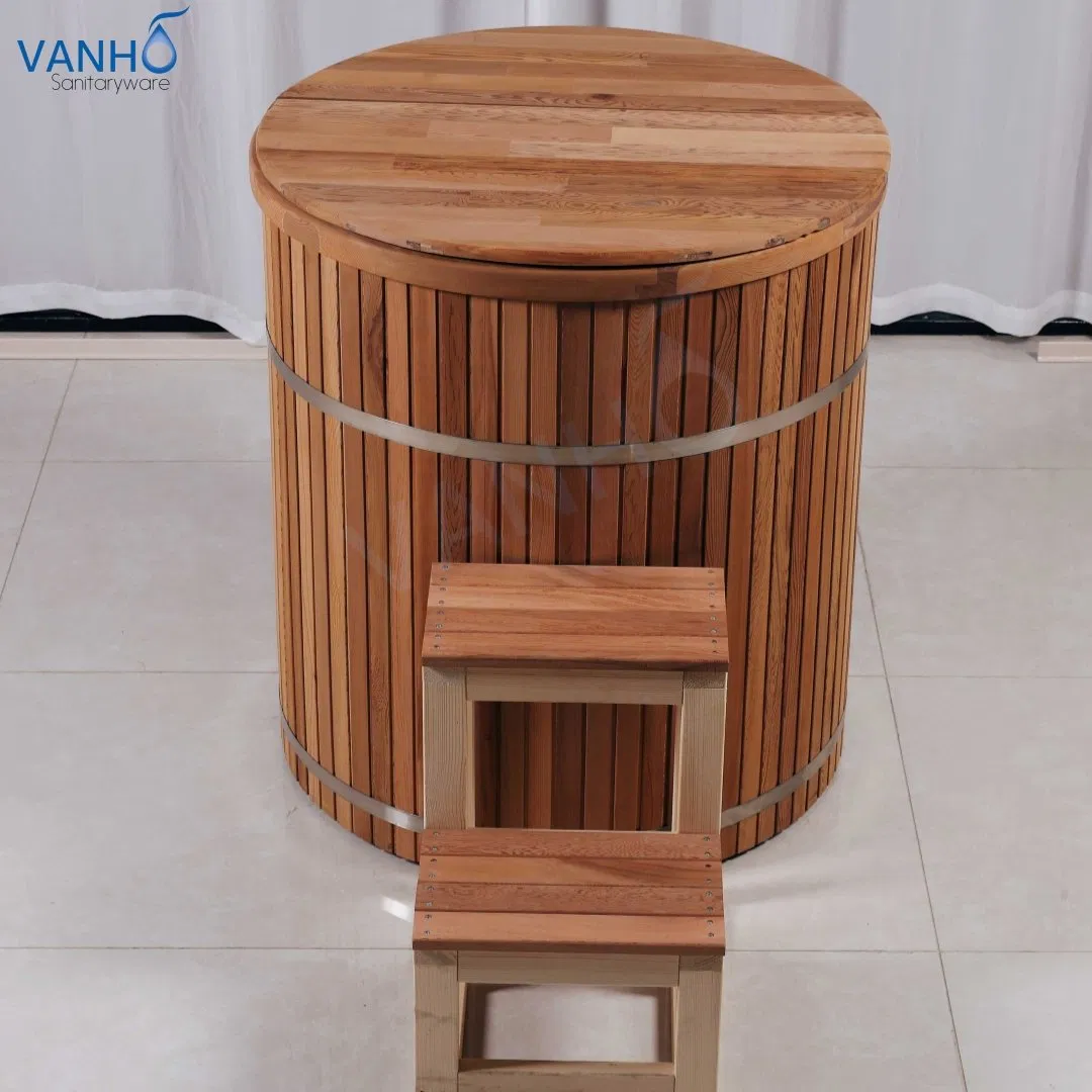 Ванна для ледяных ванн из красного кедра с чиллером