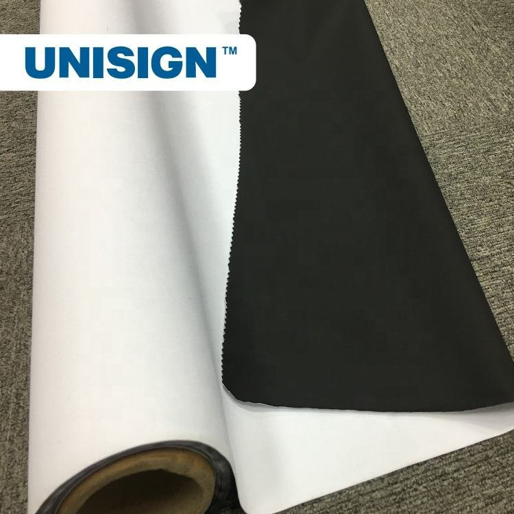 Woven Polyester Black Backdrop Fabric with Slight Stretch for Sublimation Stand