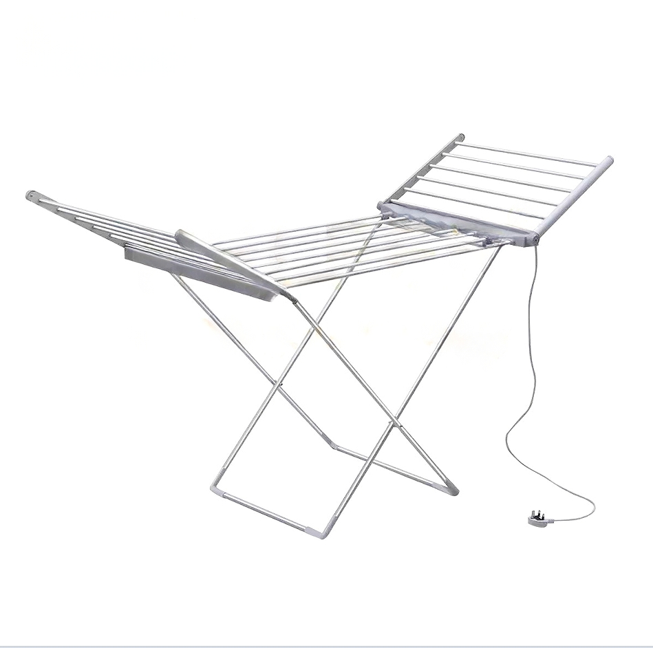 Foldable Airfoil Electric Clothes Drying Rack with European Standard Plug