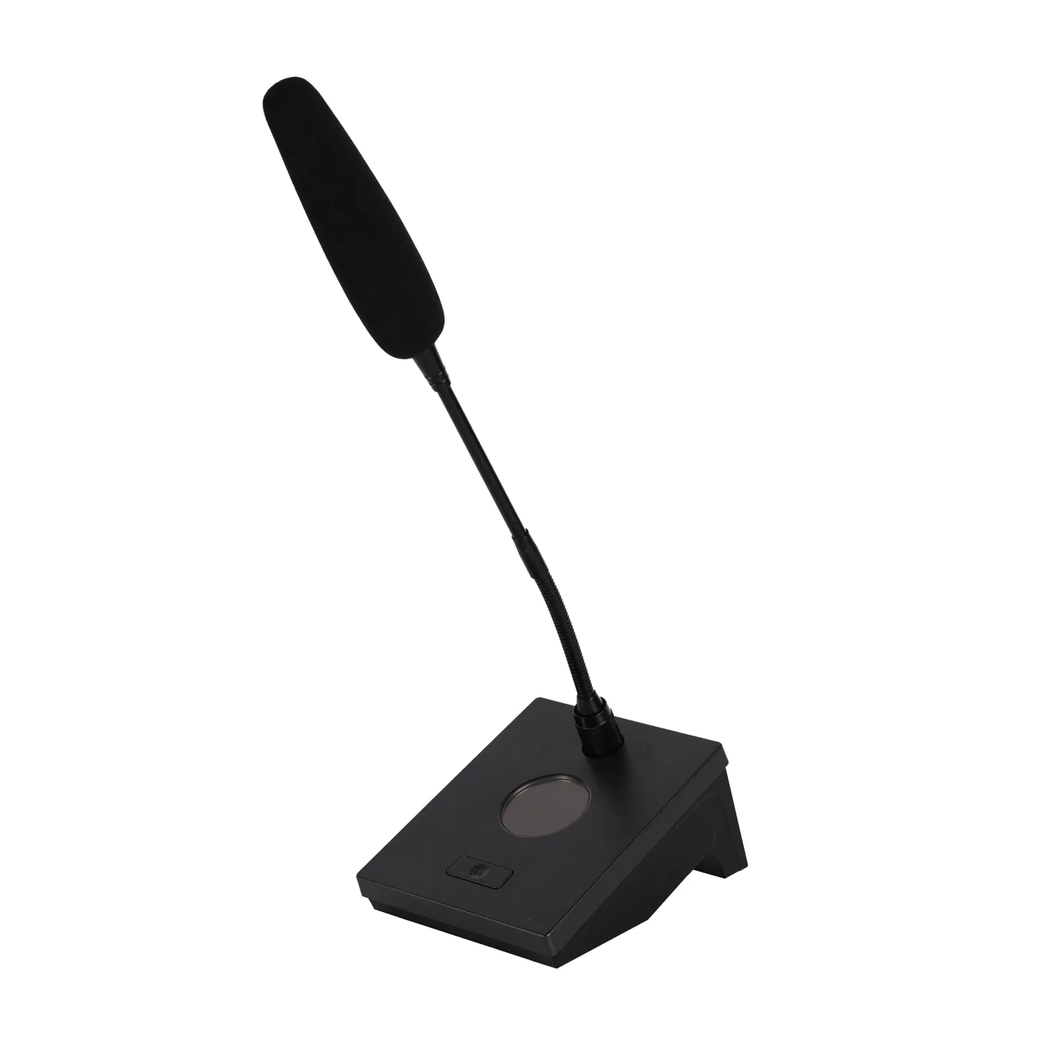 Dual Channels Wireless Discussion Meeting Room Desktop Microphone with UHF Gooseneck Conference Unit Mic