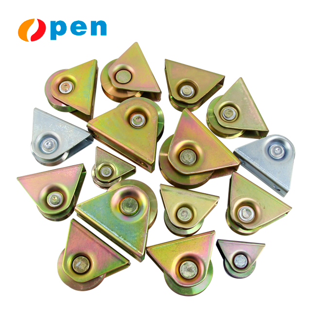 Steel Pulley Y/V/U Groove Sliding Gate Wheel Support Heavy Duty Sliding Gate Roller Zinc Galvanized Gate Wheels