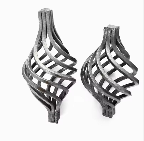 Spiral Shaped Twisted Door Artistic Courtyard Creative Wall Basket